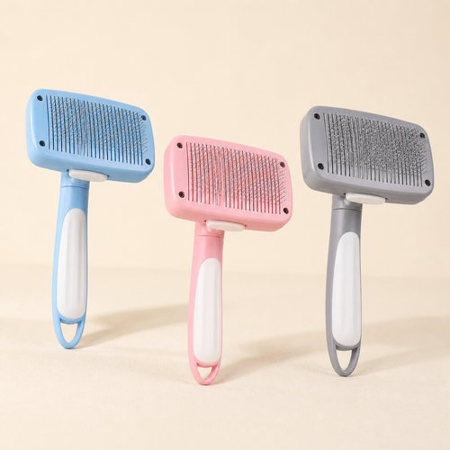 One-Touch Self-Cleaning Pet Grooming Brush