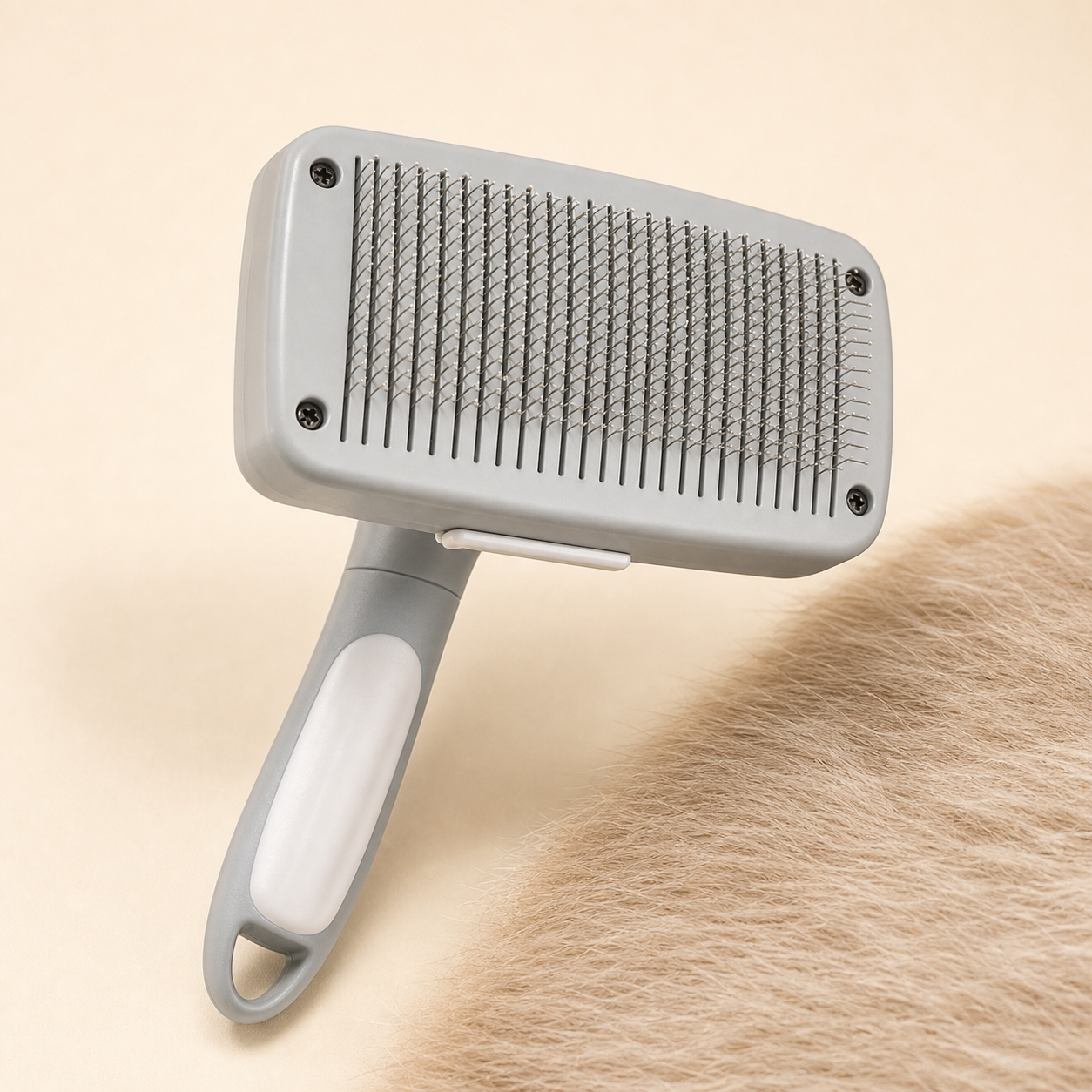 One-Touch Self-Cleaning Pet Grooming Brush