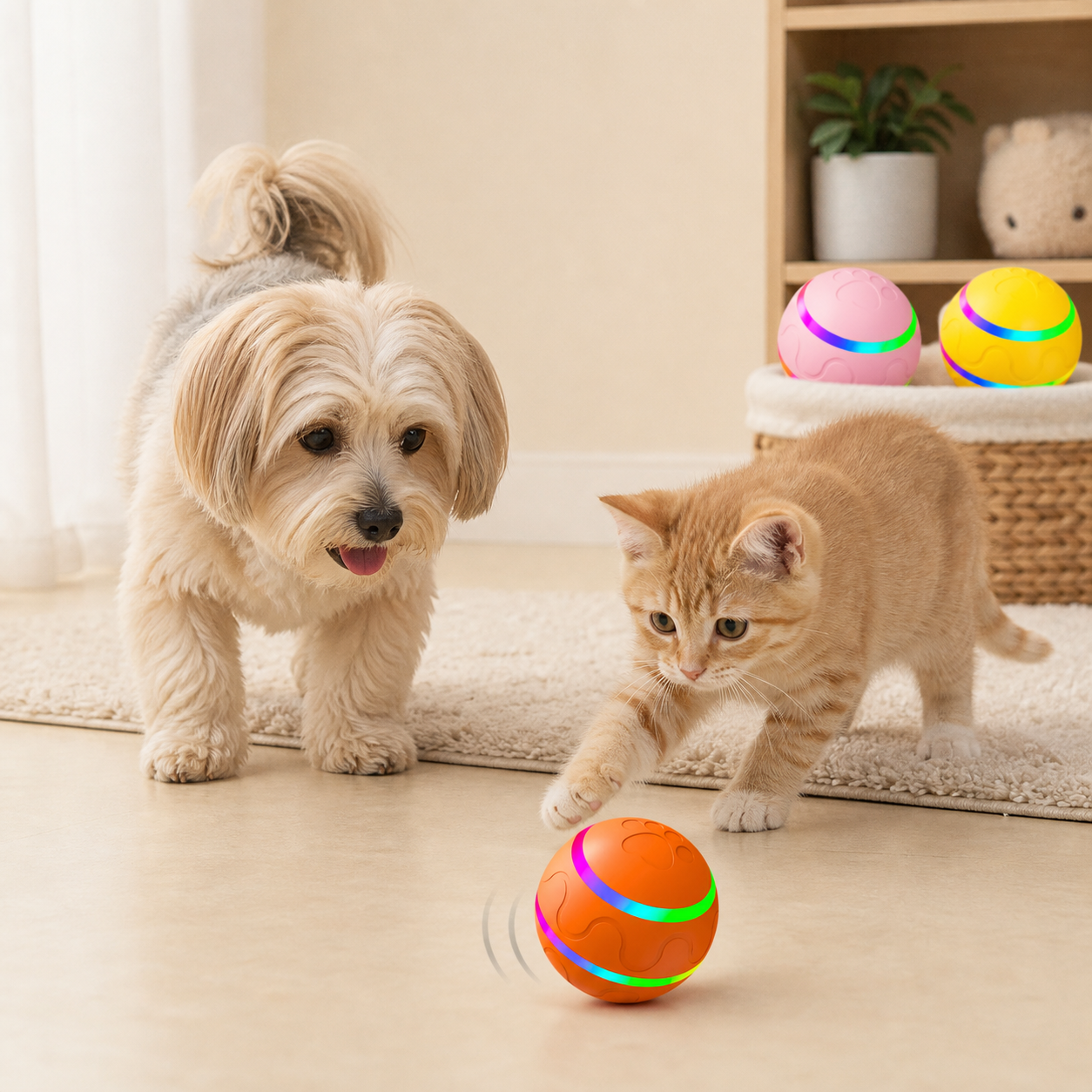 USB Self-Rolling Interactive Pet Ball