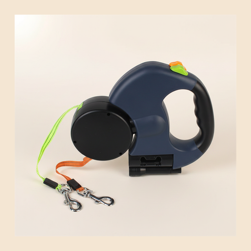 LED Dual Retractable Dog Leash